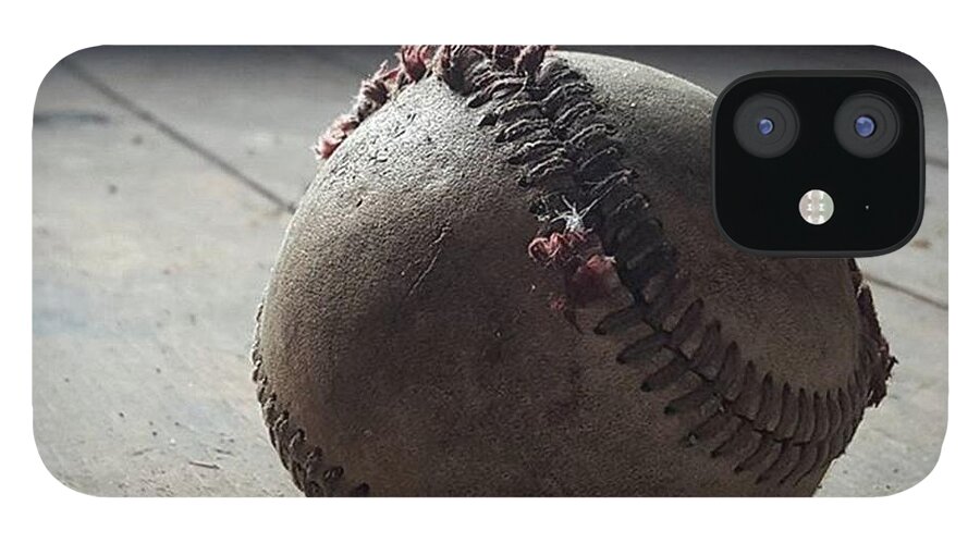 Stilllife iPhone 12 Case featuring the photograph Baseball Still Life by Andrew Pacheco