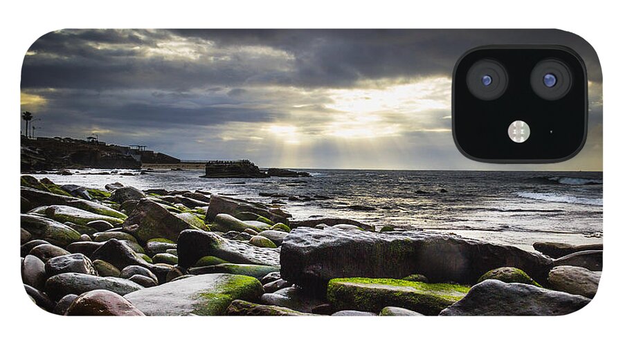 Beach iPhone 12 Case featuring the photograph Storm's End by Laura Roberts