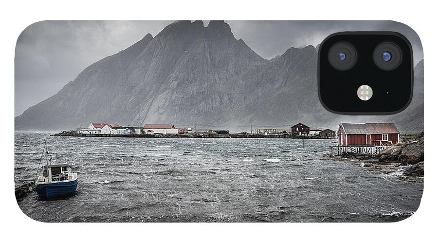 Autumn iPhone 12 Case featuring the photograph Stormy Sund by James Billings