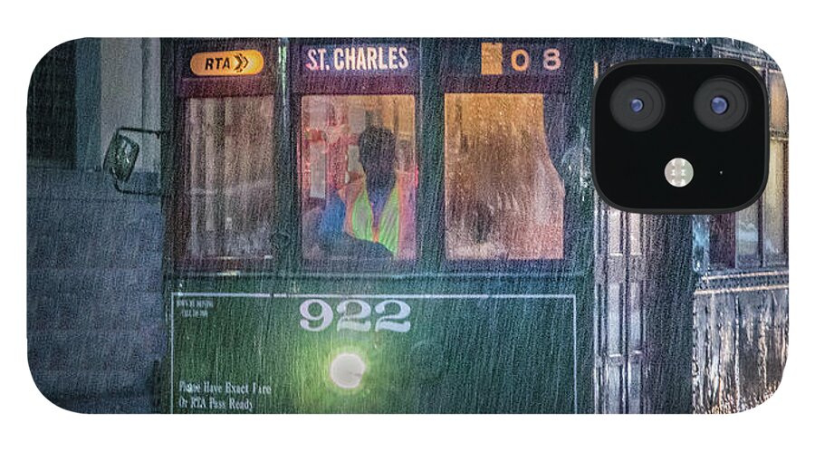 New Orleans iPhone 12 Case featuring the photograph Stormy Trolly Ride by James Woody