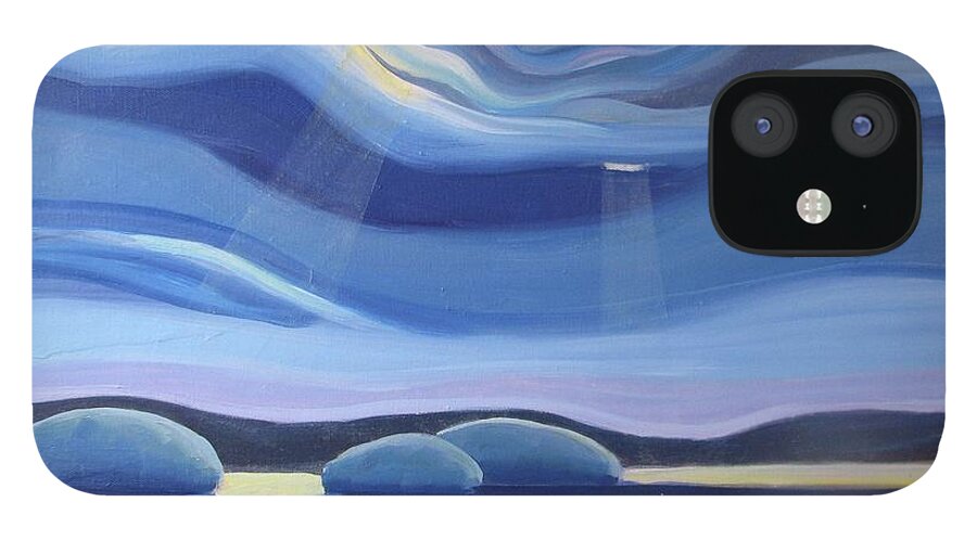 Group Of Seven iPhone 12 Case featuring the painting Streaming Light II by Barbel Smith