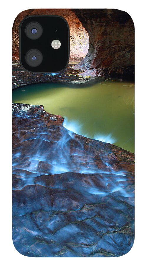 Zion iPhone 12 Case featuring the photograph Subway in Zion national park Utah by Pierre Leclerc Photography