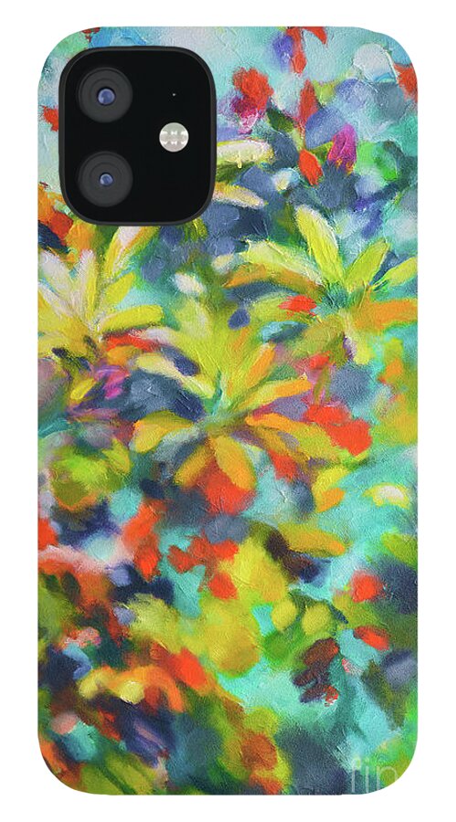 Floral iPhone 12 Case featuring the painting Summer Sweetness by Sally Trace