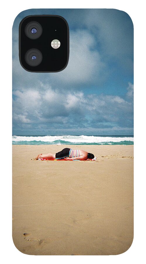 Surfing iPhone 12 Case featuring the photograph Sunbather by Nik West