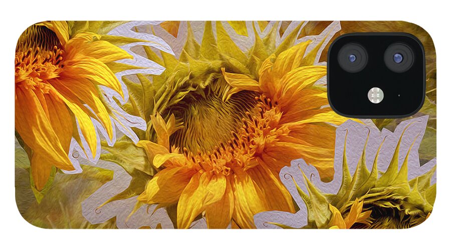 Sunflower iPhone 12 Case featuring the photograph Sunflower Delight by Lynda Lehmann