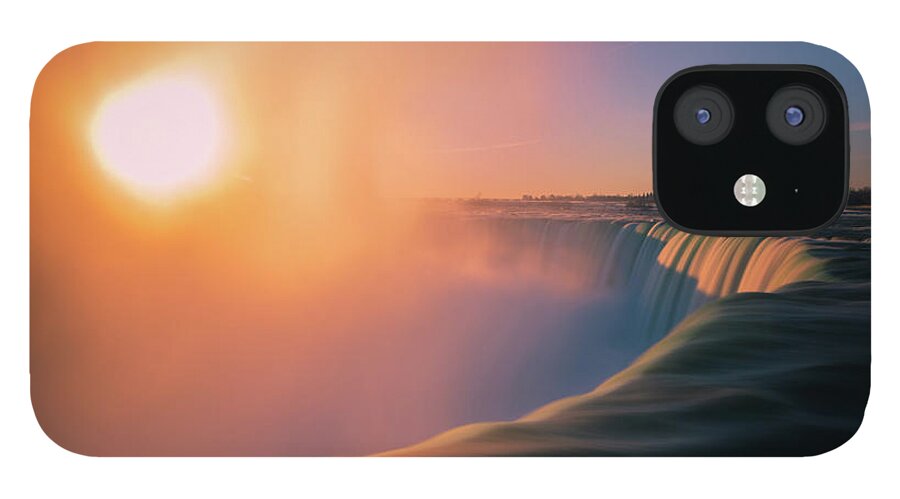 Niagara Falls iPhone 12 Case featuring the photograph Sunrise above Niagara Falls by Jay Smith