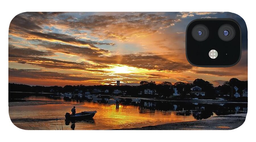 Cove iPhone 12 Case featuring the photograph Sunrise at Back Cove by Bruce Gannon