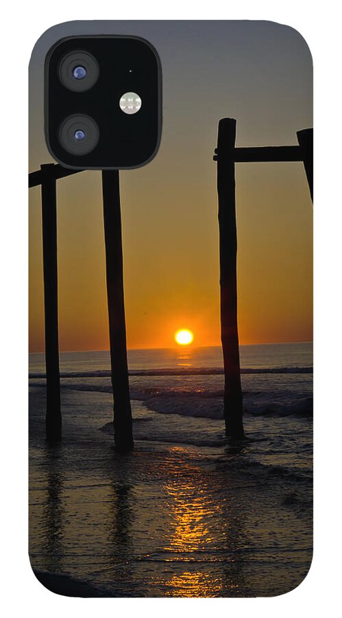 Portrait iPhone 12 Case featuring the photograph Sunrise at Ocean City by Louis Dallara