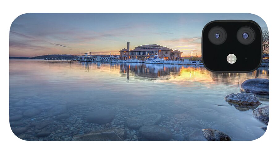 Lake Geneva iPhone 12 Case featuring the photograph Sunset at the Riviera by Paul Schultz