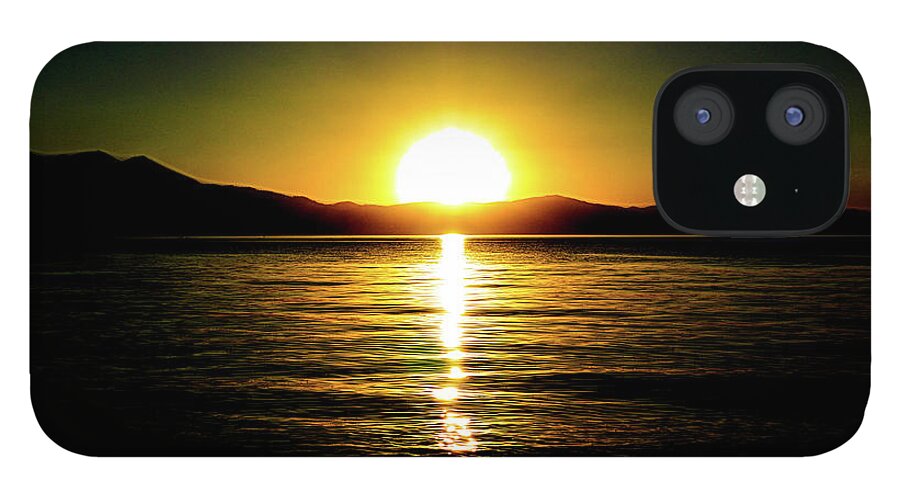 Alpine.beautiful iPhone 12 Case featuring the photograph Sunset Lake 2 by Joe Lach