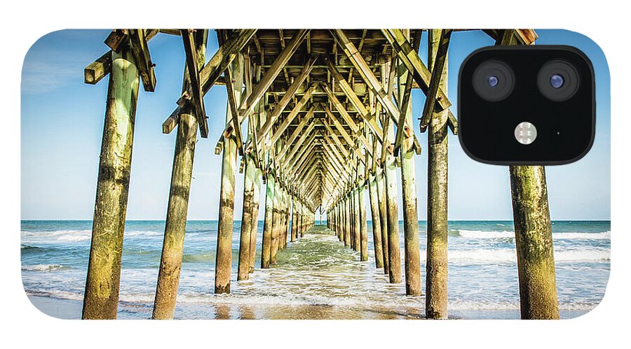 Pier iPhone 12 Case featuring the photograph Surf City, NC Pier by Cynthia Wolfe