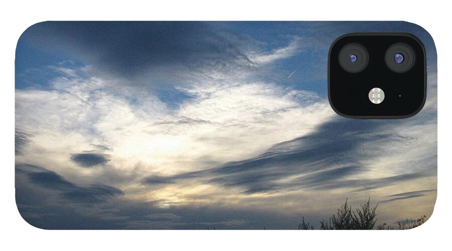 Sky iPhone 12 Case featuring the photograph Swirling Skies by Rhonda Barrett