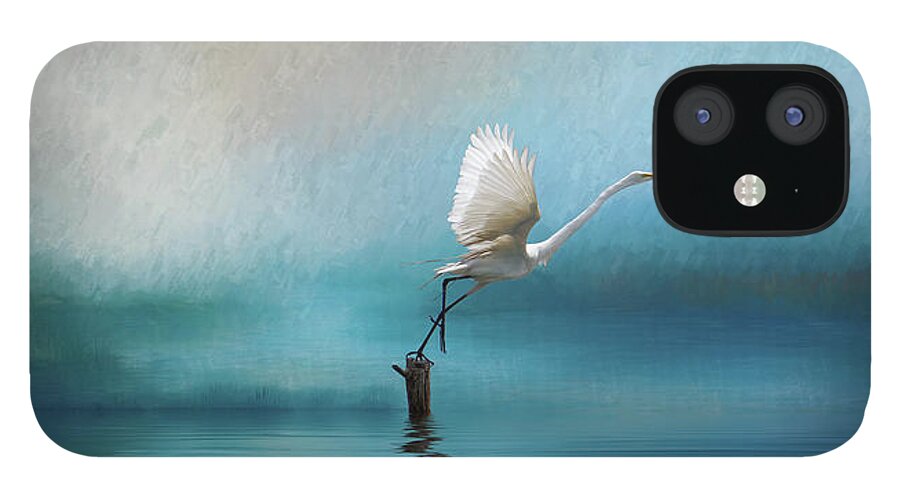 Great Egret iPhone 12 Case featuring the photograph Taking Flight by Randall Allen
