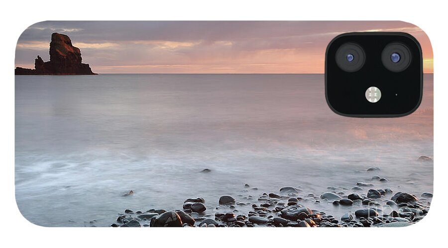 Talisker iPhone 12 Case featuring the photograph Talisker Point at Sunset by Maria Gaellman
