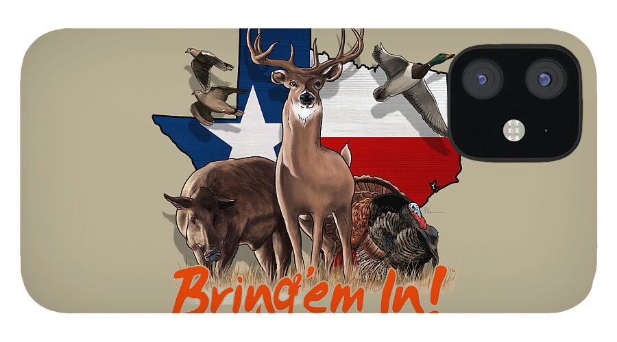 Texas iPhone 12 Case featuring the digital art Texas Total Package by Kevin Putman