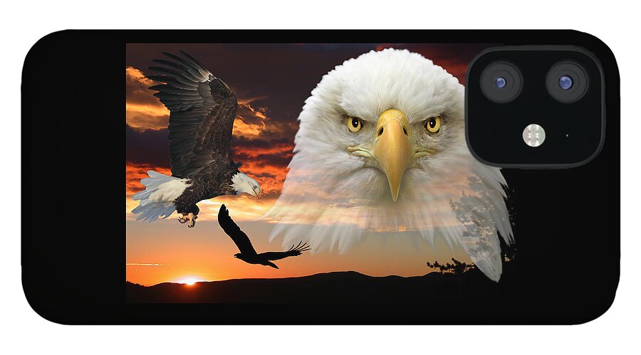 Bald Eagle iPhone 12 Case featuring the photograph The Bald Eagle by Shane Bechler