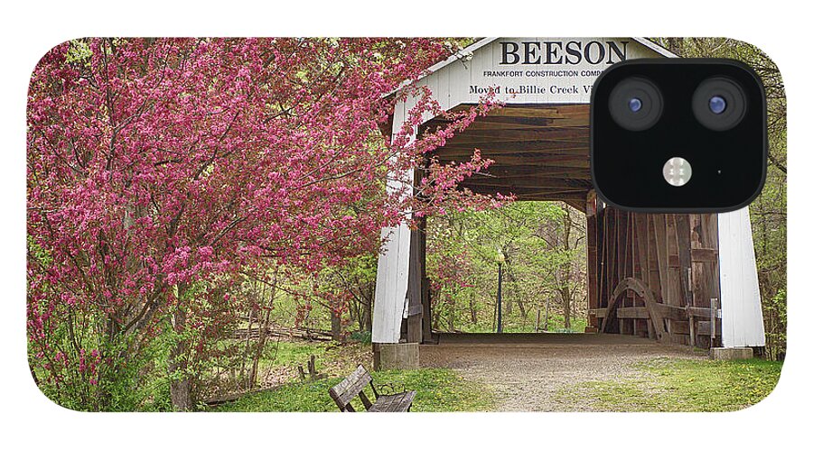 Covered Bridge iPhone 12 Case featuring the photograph The Beeson Covered Bridge by Harold Rau