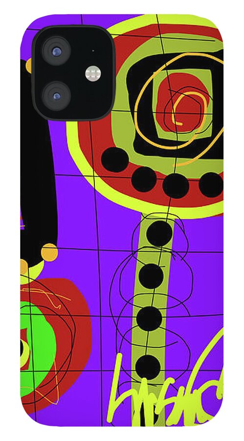 Count Basie iPhone 12 Case featuring the digital art The Blessed Man in memoriam of Count Basie by Susan Fielder