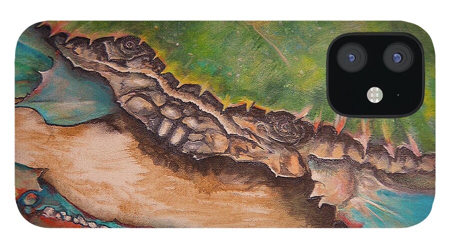 Crab iPhone 12 Case featuring the painting The Crab by Virginia Bond