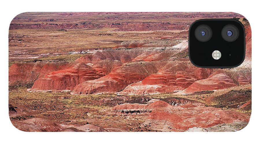Arizona iPhone 12 Case featuring the photograph The Painted Desert by Mary Capriole