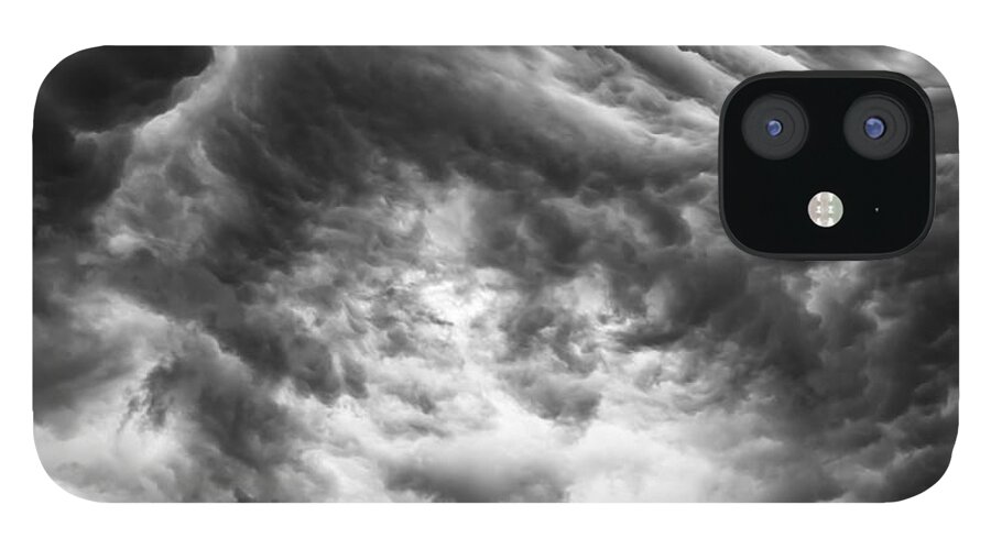 Storm Clouds iPhone 12 Case featuring the photograph The push back by Charles McCleanon