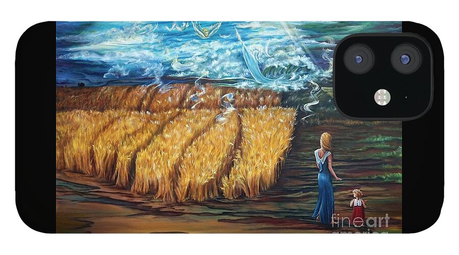 Christian iPhone 12 Case featuring the painting The Rapture by Georgia Doyle