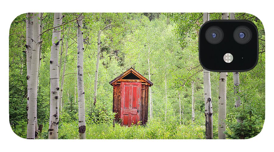 Colorado iPhone 12 Case featuring the photograph The Red Door by Angela Moyer