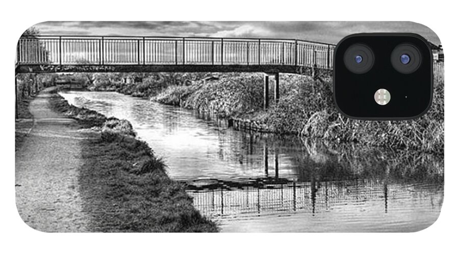 Canal iPhone 12 Case featuring the photograph The Unfortunately Named Cat Gallows by John Edwards