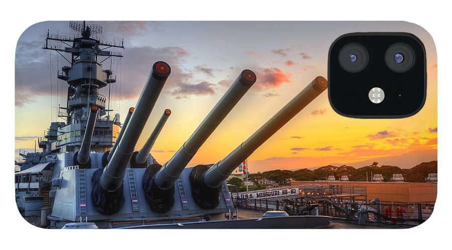 Hawaii iPhone 12 Case featuring the photograph The USS Missouri's Last Days by Jason Chu
