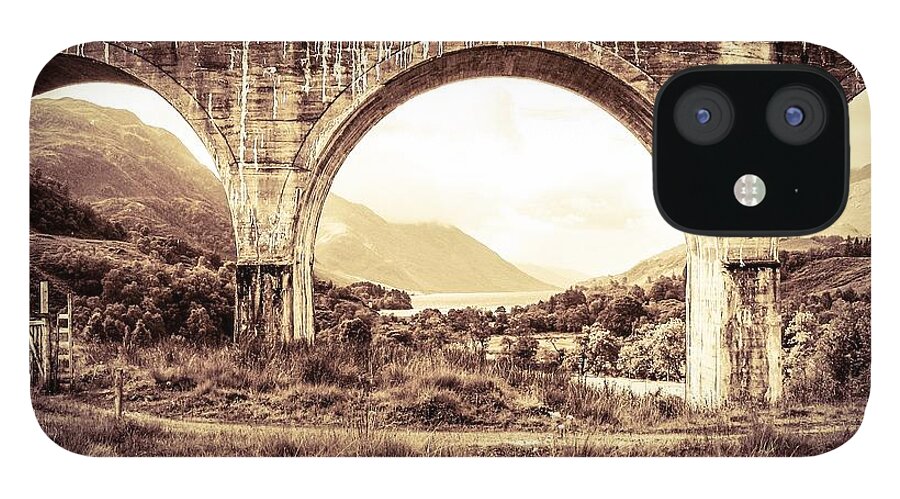 Scotland iPhone 12 Case featuring the photograph The Viaduct and the Loch by Denise Railey