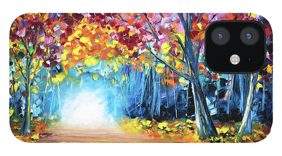 The iPhone 12 Case featuring the painting The Way Home, vol.1 by Nelson Ruger