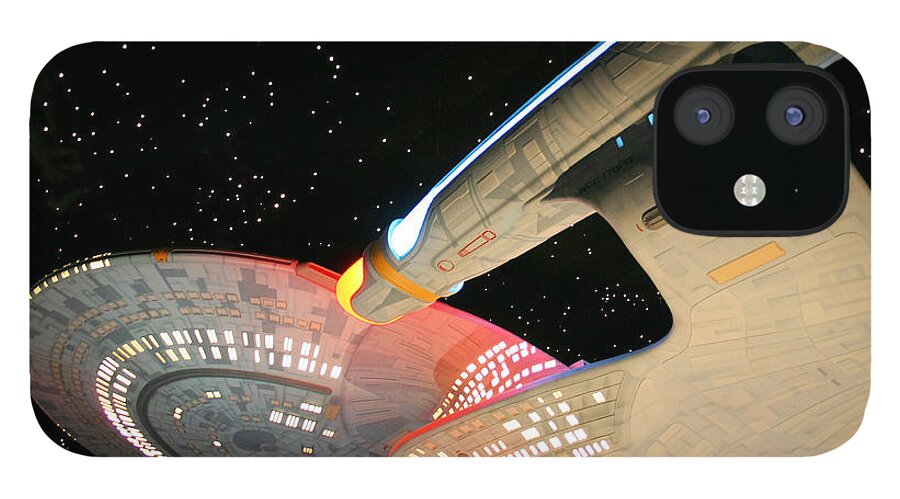 Spaceship iPhone 12 Case featuring the photograph To Boldly Go by Kristin Elmquist