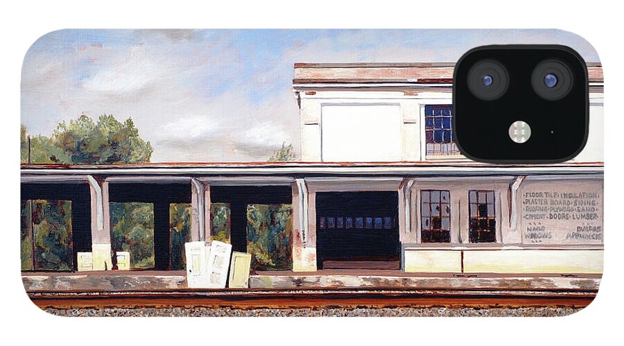 Alabama iPhone 12 Case featuring the painting Trackside in Alabama by Craig Morris