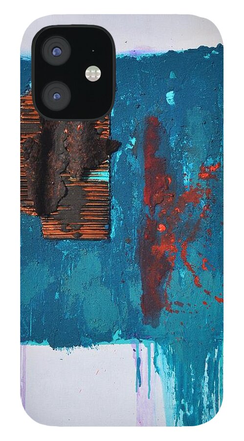 Acrylics iPhone 12 Case featuring the painting Tranquility II by Eduard Meinema