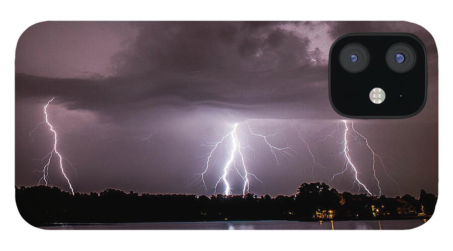 Lightning iPhone 12 Case featuring the photograph Triple Threat by Marcus Hustedde