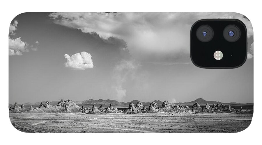 Trona Pinnacles iPhone 12 Case featuring the photograph Trona Pinnacles Road by Dusty Wynne