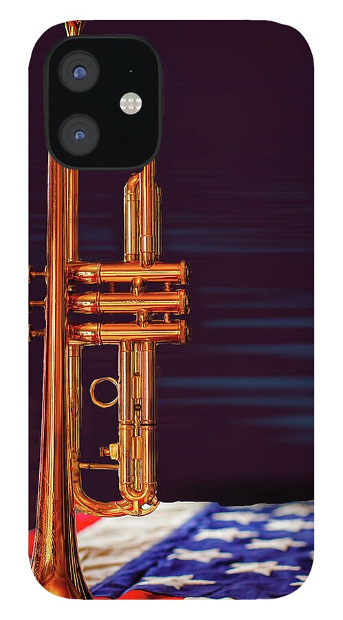 Tim Bryan iPhone 12 Case featuring the photograph Trumpet-close up by Tim Bryan