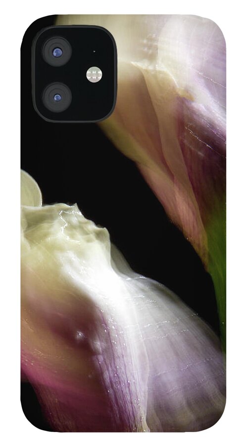 Color iPhone 12 Case featuring the photograph Twisting Cala Lily Two by Frederic A Reinecke