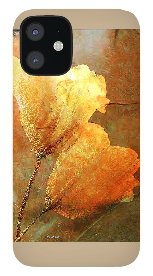 Tulips iPhone 12 Case featuring the digital art Twosome by Asok Mukhopadhyay
