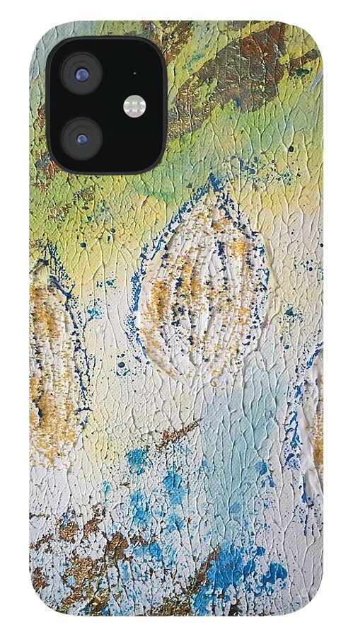 Canvas Art Pilbri iPhone 12 Case featuring the painting Underwater Color Harmony 2 by Pilbri Britta Neumaerker