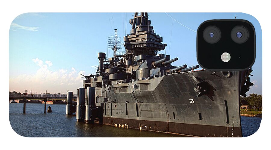 Joshua House Photography iPhone 12 Case featuring the photograph USS Texas by Joshua House