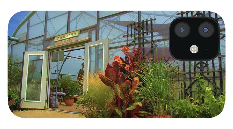 Greenhouse iPhone 12 Case featuring the photograph Vibrant Greenhouse by Tammie Miller