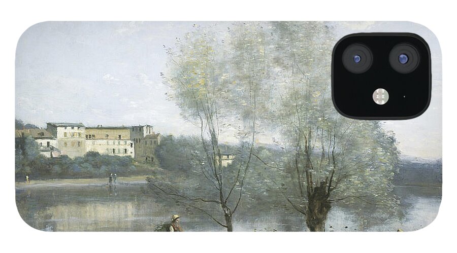 Jean-baptiste-camille Corot iPhone 12 Case featuring the painting Ville Davray by MotionAge Designs