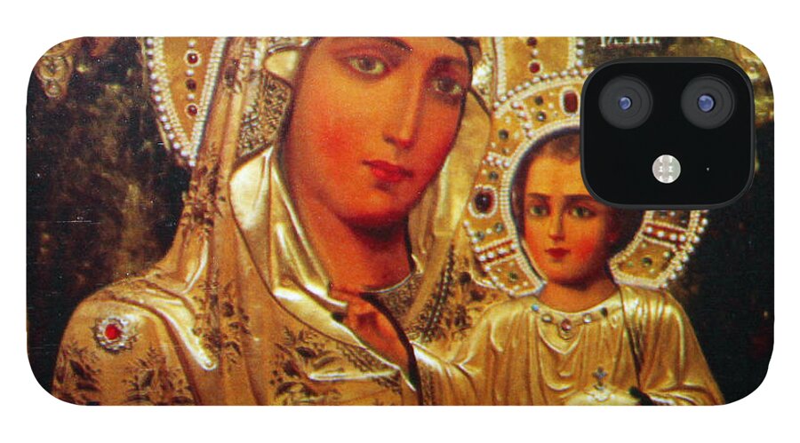 Mary iPhone 12 Case featuring the photograph Virgin Mary of Jerusalem by Munir Alawi