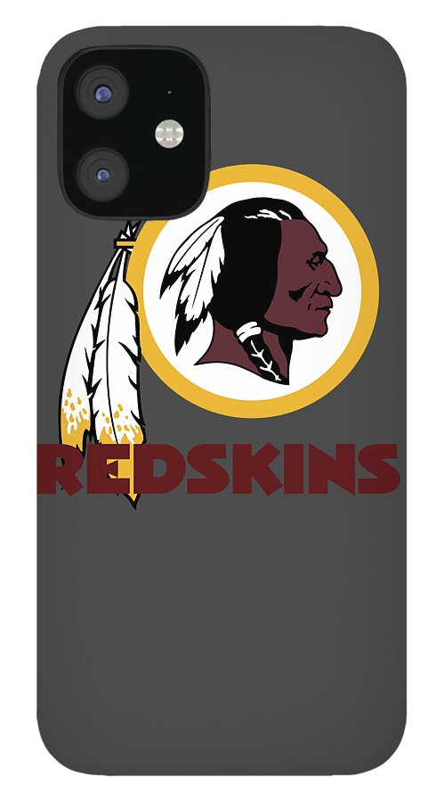 Washington iPhone 12 Case featuring the mixed media Washington Redskins Translucent Steel by Movie Poster Prints