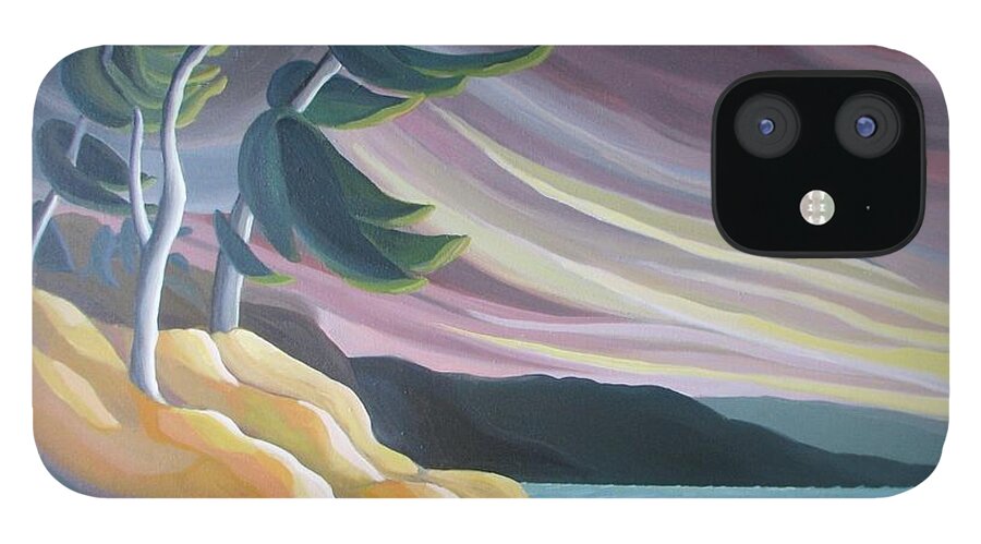 Group Of Seven iPhone 12 Case featuring the painting West Wind by Barbel Smith