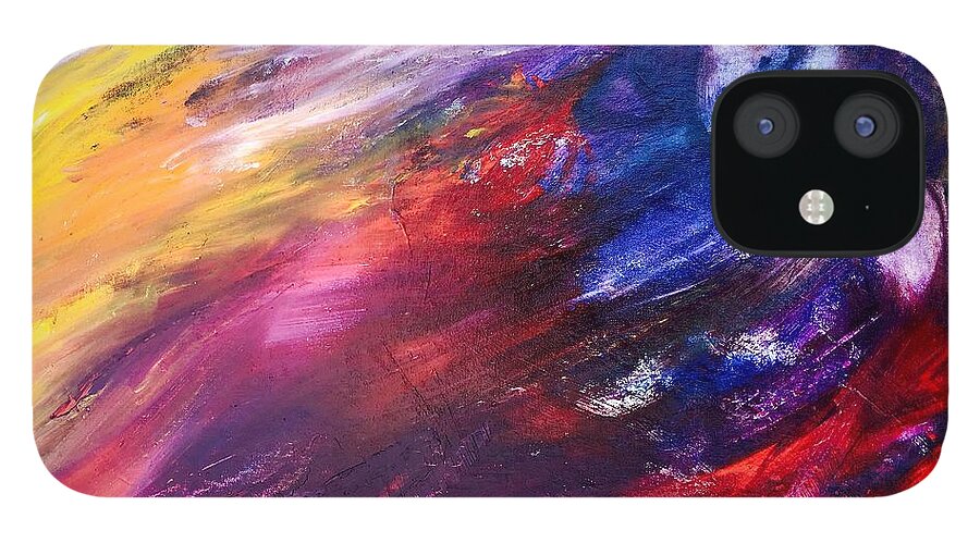 Wanderer iPhone 12 Case featuring the painting What Hides by Marat Essex