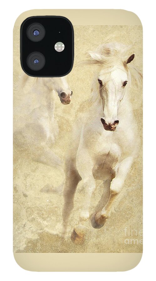 Gray iPhone 12 Case featuring the photograph White Thunder by Melinda Hughes-Berland