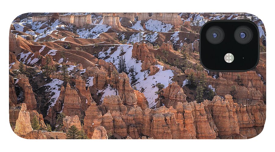 Bryce Canyon iPhone 12 Case featuring the photograph Winter is leaving Bryce by Jennifer Magallon