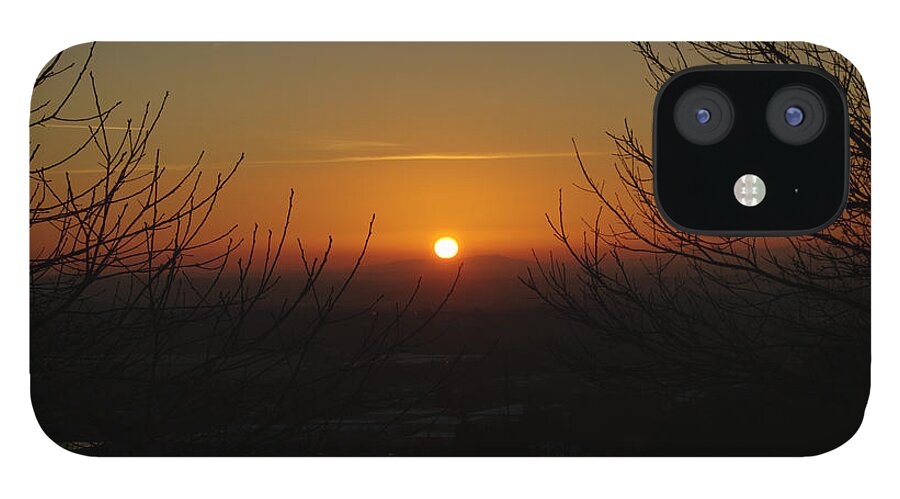 Winter iPhone 12 Case featuring the photograph Winter Sunset Over Hednesford by Adrian Wale